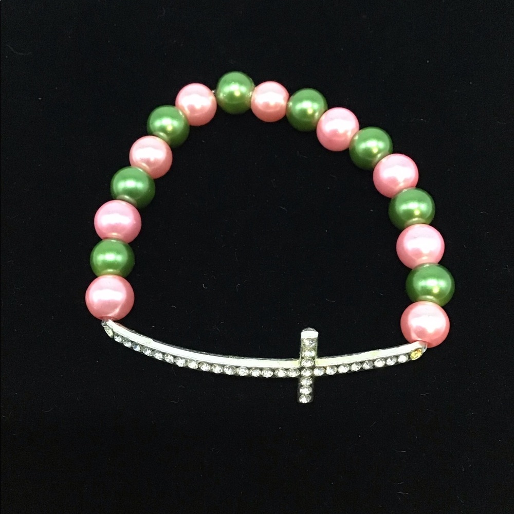 Pink And Green Bracelet
